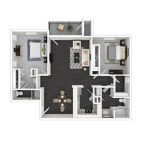 A floor plan 2x2 at Vista Linda, New Mexico 87507