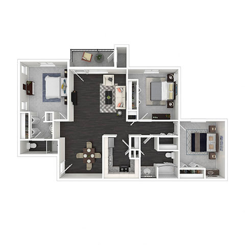 A floor plan 3x2 at Vista Linda, Santa Fe, NM 87507