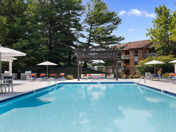 Outdoor Swimming Pool at Westwinds Apartments, Maryland, 21403