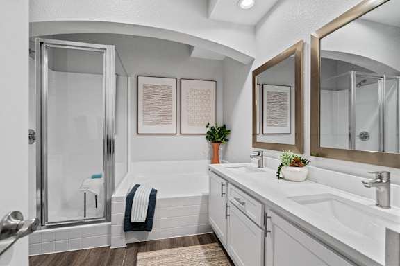 Bathroom with sink and tub