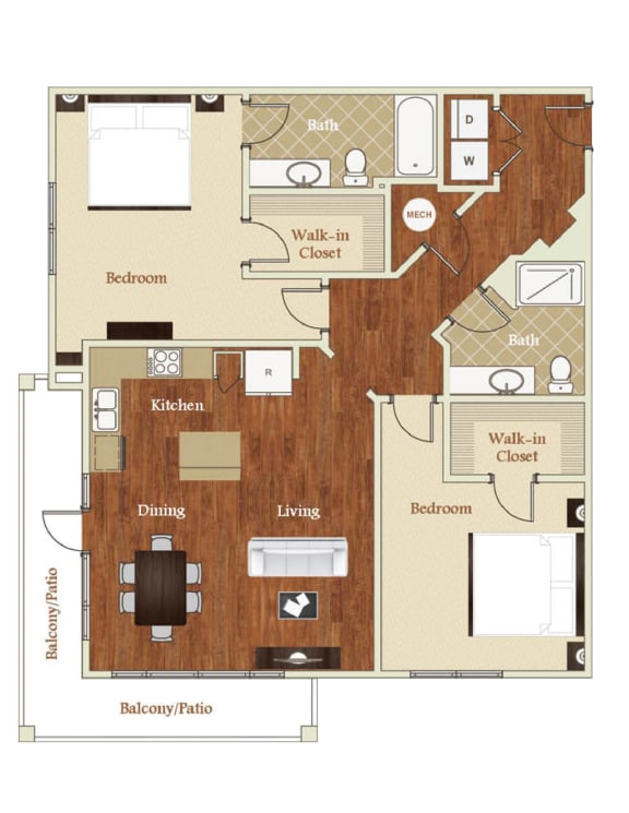 Studio, 1 & 2-Bedroom Apartments in Raleigh, NC | St. Mary’s Square