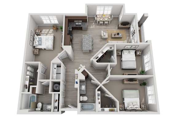 Floor Plan  C1 - Magnolia Floorplan | 1,451 Sq. Ft. at Elevate at Brighton Park, Summerville, SC, 29486