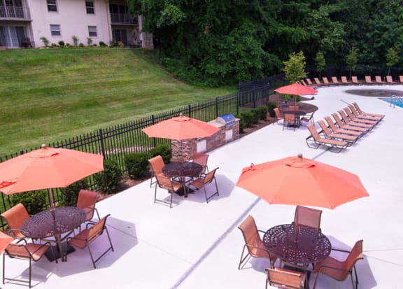 BBQ Grill & Picnic Area at Courthouse Square Apartments, Maryland