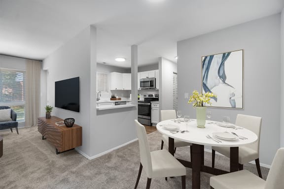 dining room with round table and chairs at Westwinds Apartments, Annapolis, MD
