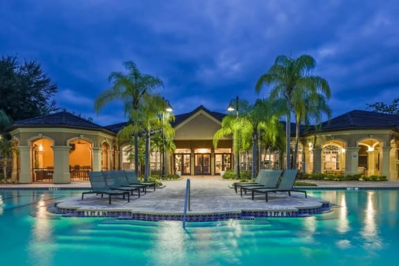 Resort Style Swimming Pool  at The Grand Reserve at Tampa Palms Apartments, Tampa, FL, 33647