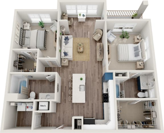 B1 Floor Plan at Bristol at New Riverside, Bluffton, 29910