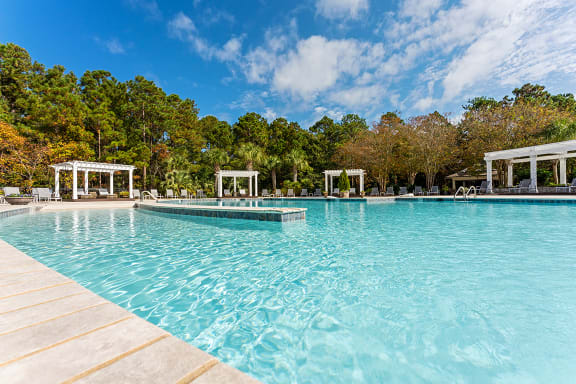 Resort style pool at The Reserve at Mayfaire Apartments, Wilmington NC