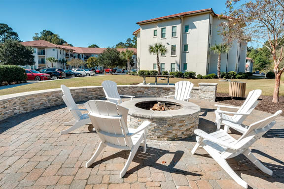 Firepit lounge at Two Addison Place Apartments , Pooler, GA
