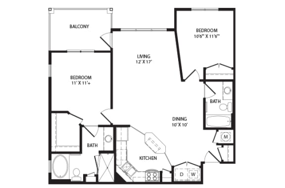 1, 2 & 3 Bedroom Apartments in Pooler, GA | Two Addison Place