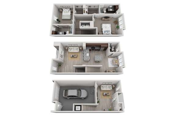 Floor Plan  Laurel Oak Floorplan | 1,319 Sq. Ft. at Elevate at Brighton Park, South Carolina