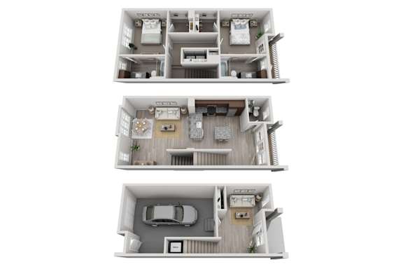 Floor Plan  Willow Oak Floorplan | 1,307 Sq. Ft. at Elevate at Brighton Park, Summerville, South Carolina