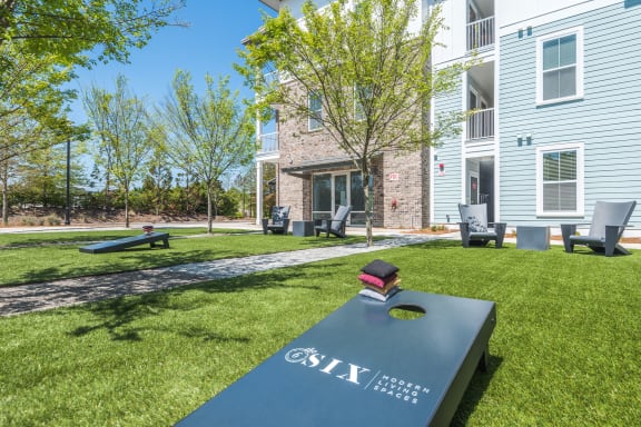 Courtyard with Yard Games at The Six, Mt Pleasant, SC