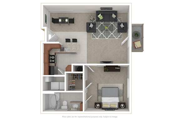 1 bed 1 bath at The Lofts at Reynolds Village Apartments, Asheville 92627