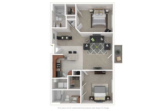 2 bed 2 bath at The Lofts at Reynolds Village Apartments, Asheville