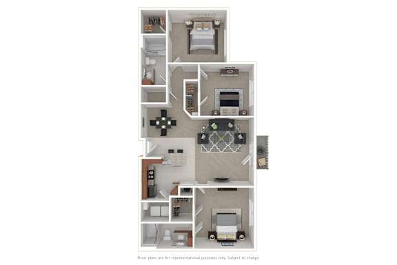 3 bed 2 bath at The Lofts at Reynolds Village Apartments, North Carolina, 92627
