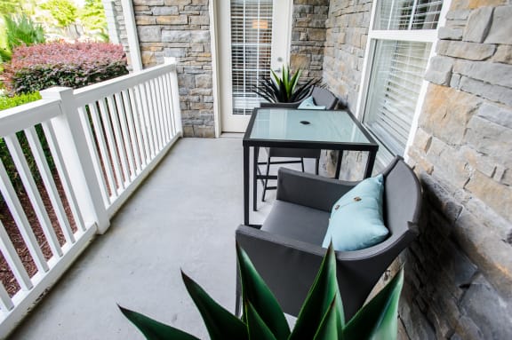 Balcony And Patio at The Reserve at Mayfaire Apartments, Wilmington, NC, 28405
