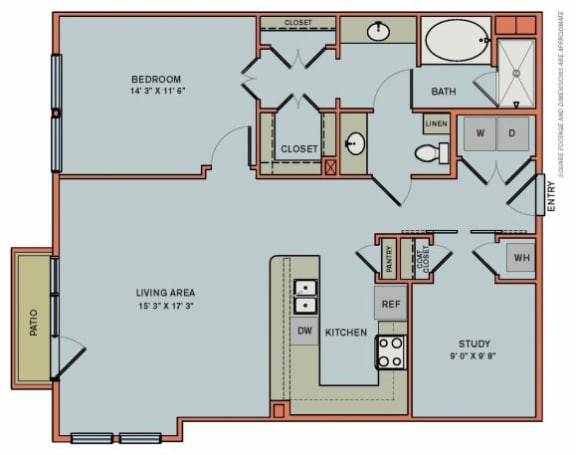 2-AS3 Floorplan 2-AS3 Floorplan at The Can Plant Residences at Pearl