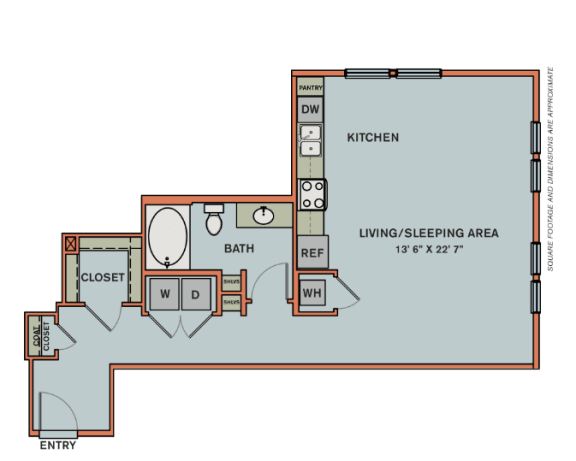 3-S2.1 Floor Plan at The Can Plant Residences at Pearl, San Antonio