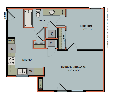 E-A1.1 Floor Plan E-A1.1 Floor Plan at The Can Plant Residences at Pearl, Texas, 78215