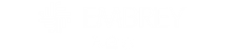 A white graphic of a person with a plus sign and the word "embryo" in the background.