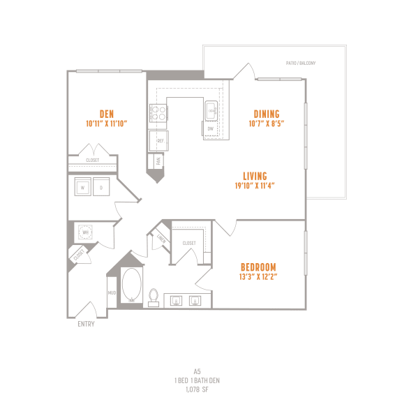 Floor Plan for The Cannery at The Packing District's Apartments in Orlando