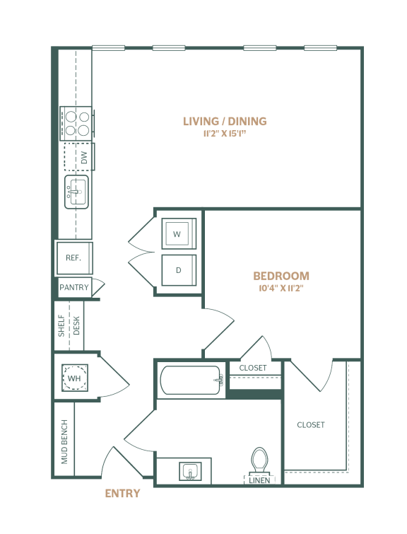 a floor plan of a small apartment