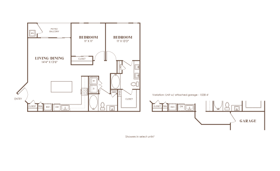 the floor plan of the apartment