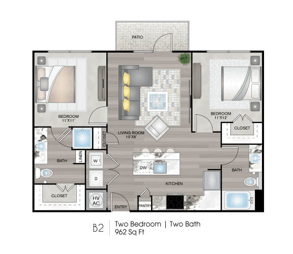 b2 floor plan layout of soneto on western apartments