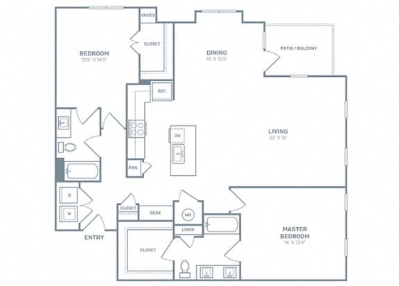 B2 Floor Plan at Retreat at Ironhorse, Franklin, Tennessee