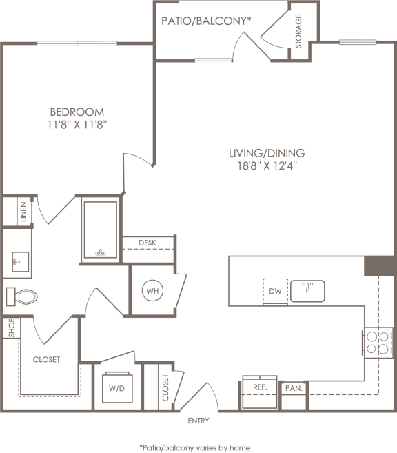 a blueprint diagram of a floor plan of an apartment
