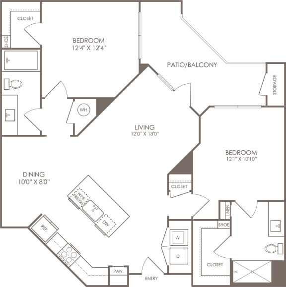 a blueprint of a floor plan of a house