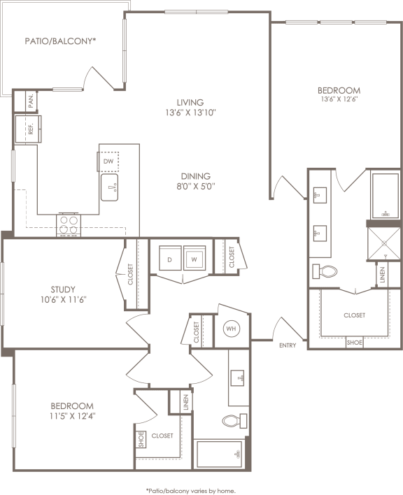 a blueprint of a floor plan of a home