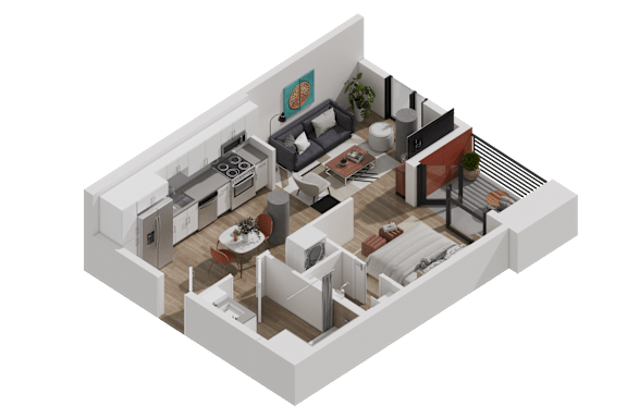 52 TEN E2 Studio Floorplan