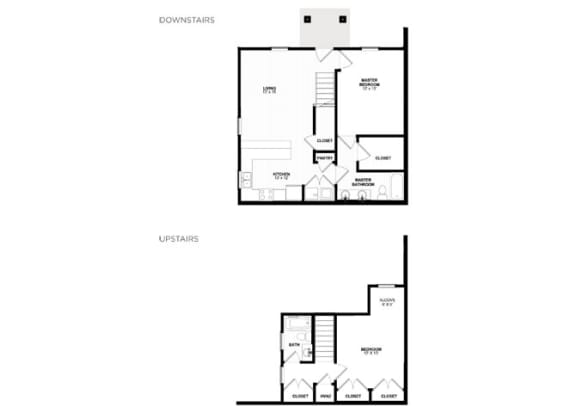 Spacious rooms in the Cypress model.