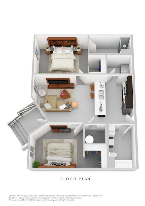 A floor plan of a house with labeled rooms.