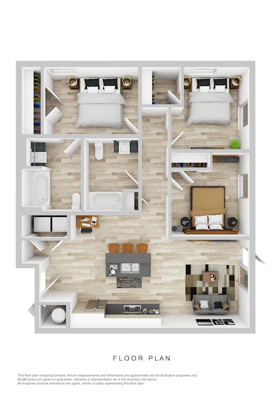 A floor plan of a house with labeled rooms.