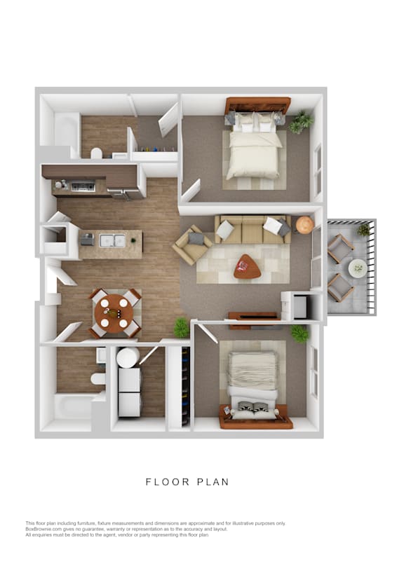 A floor plan of a house with a living room, dining room, kitchen, and bathroom.