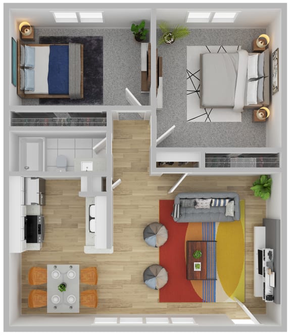 Floor Plan  a floor plan of a house with a bedroom and a living room