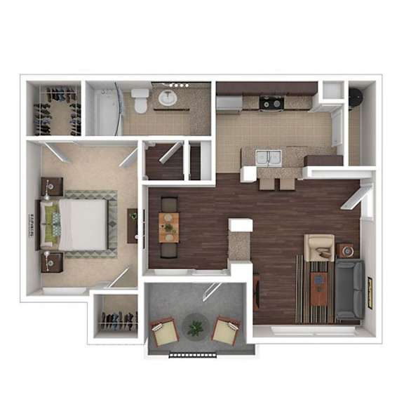 A1 Floor Plan at The Ranch at Fossil Creek, Haltom City, TX, 76137