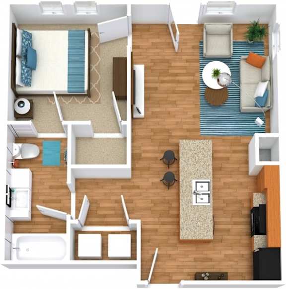 1 bed 1 bath at The Landings at Brooks City-Base Apartments , Texas 78235