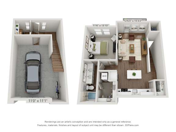 Floor Plan  A4 Floor plan at Kessler, Fort Worth, Texas