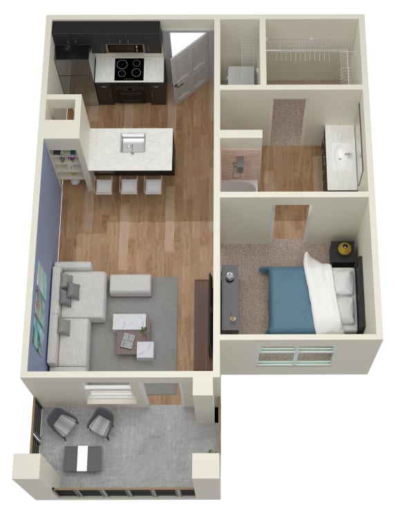 A6 Floor Plan at AMARA, San Antonio