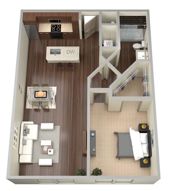 1 bed 1 bath M at Aviator West 7th Apartments , Texas 76107