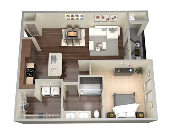 1 bed 1 bath N at Aviator West 7th Apartments , Fort Worth, TX, 76107