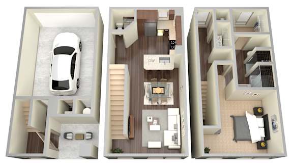 1 bed 1 bath T at Aviator West 7th Apartments , Texas 76107