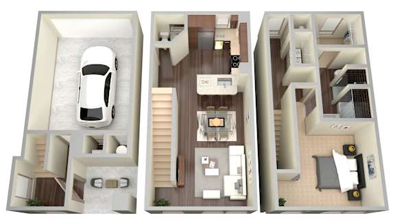 1 bed 1 bath U at Aviator West 7th Apartments , Fort Worth, TX, 76107