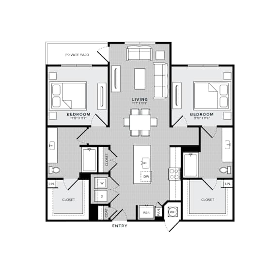 Floor Plan  B2 Floorplan at Cobalt, Saginaw, 76131