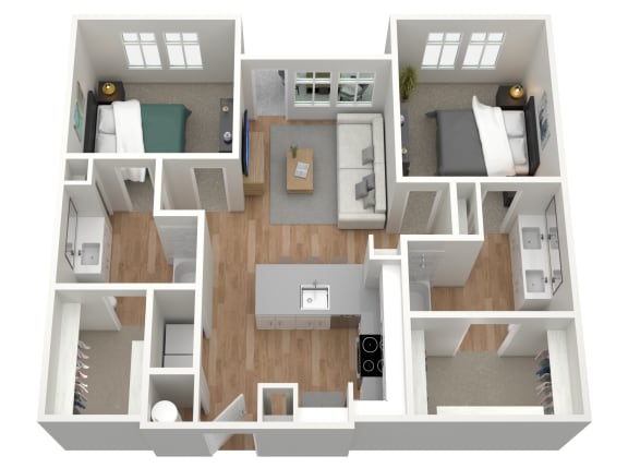 2 bedroom 2 bath C at Birdie on Woodland Greens, Texas 78726