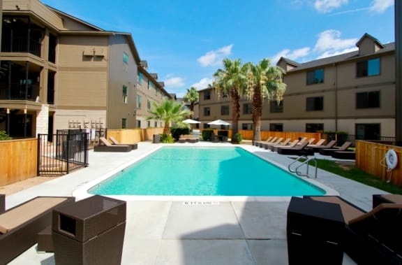 Extensive Resort Inspired Pool Deck at The Collection Lady Bird Lake, Austin, 78741