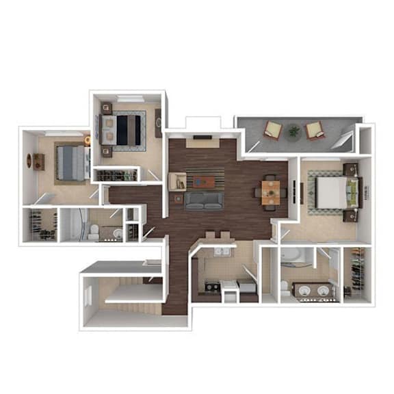 Floor Plan  C1 Floor Plan at The Ranch at Fossil Creek, Texas